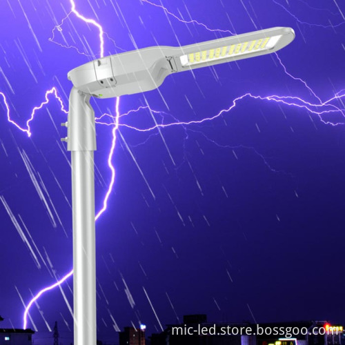 Temper Glass IK08 LED Street Light Pole Arm Mount with Photo Cell Sensor (30W-300W)
